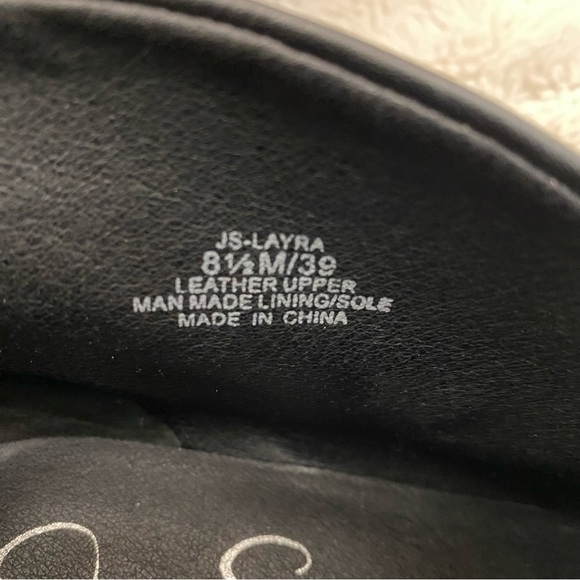 Jessica Simpson Leather Black Ankle Boots with Pointed Toe Size 8.5 - Picture 10 of 16